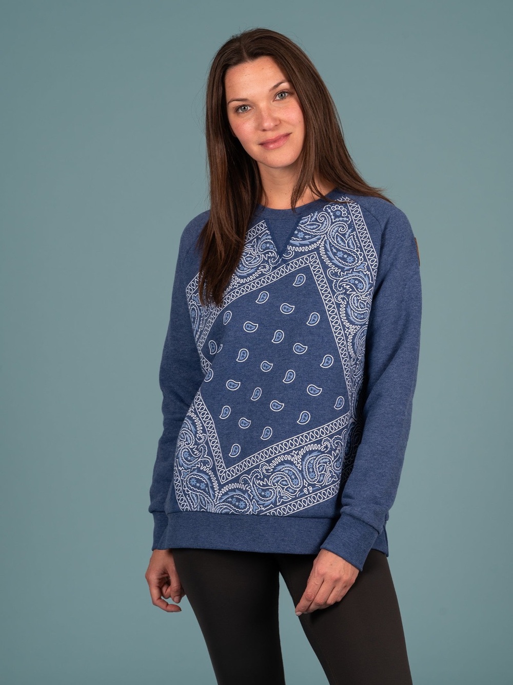 WANAKOME Kimia Bandana Sweatshirt Indigo